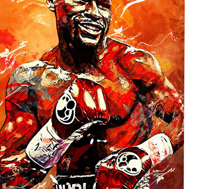 Leinwand Bilder Sport Boxer  Pop Art Wandbilder -Hochwertiger Kunstdruck B8388