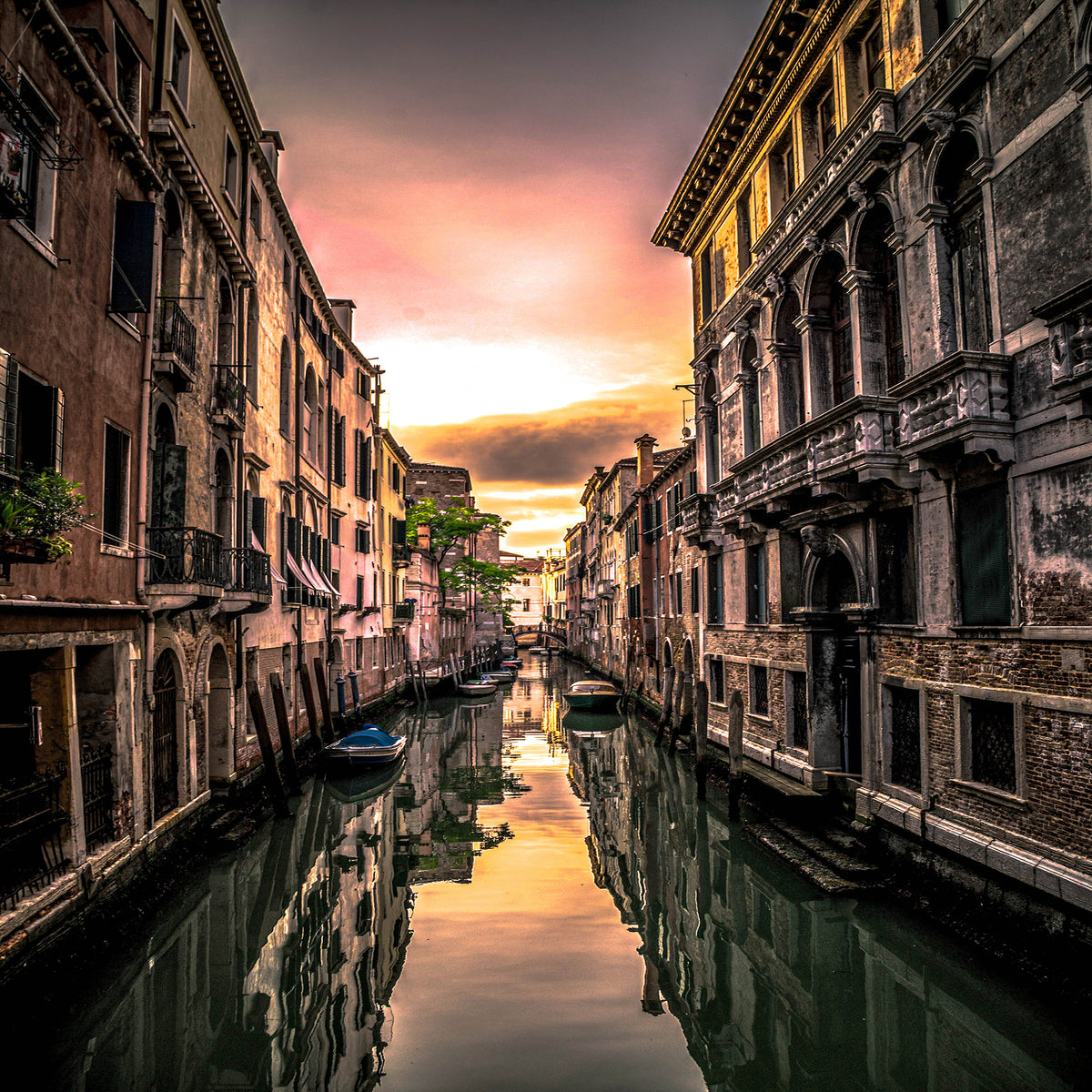 Venedig Italien San Marco Stadt 100x50 Canvas Leinwandbilder Wandbild XXL