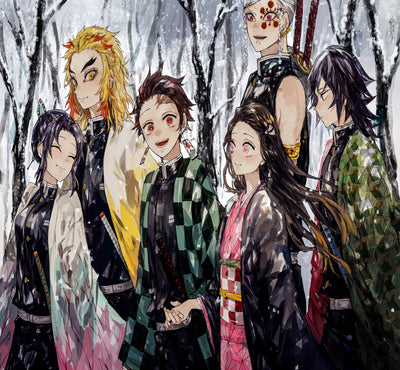 Leinwand Bilder Anime Demon Slayer Wandbilder - Hochwertiger Kunstdruck A3341
