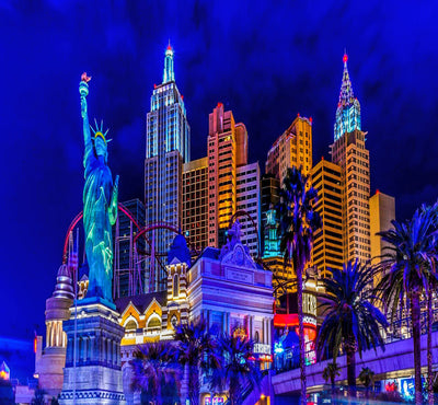 Leinwand Bilder Wandbilder Las Vegas Städte USA  Reise - Hochwertiger Kunstdruck A3253