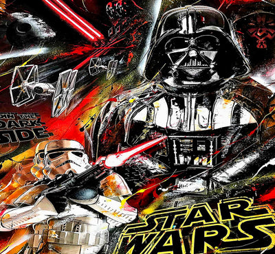Leinwand Bilder Star Wars Pop Art Wandbilder - Hochwertiger Kunstdruck A3842