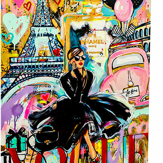 Leinwand Mode Fashion Pop Art Bilder Wandbilder - Hochwertiger Kunstdruck A4016