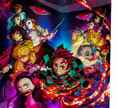Anime Demon Slayer Leinwand Bilder Wandbilder - Hochwertiger Kunstdruck B8135