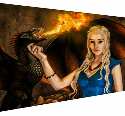 Leinwand Bilder Game of Thrones Khaleesi Wandbilder - Hochwertiger Kunstdruck P5131