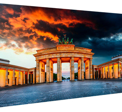 Leinwand Skyline Städte Berlin Bilder Wandbilder - Hochwertiger Kunstdruck P5097
