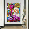 Pop Art Marilyn Monroe Leinwand Bilder Wandbilder - Hochwertiger Kunstdruck B8162