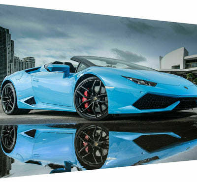 Lamborghini Huracan Autos Leinwand Bilder Wandbilder - Hochwertiger Kunstdruck P5372