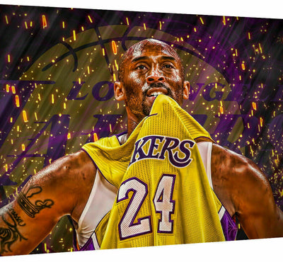 Leinwand Sport Lakers Basketball Bilder Wandbilder - Hochwertiger Kunstdruck A3747