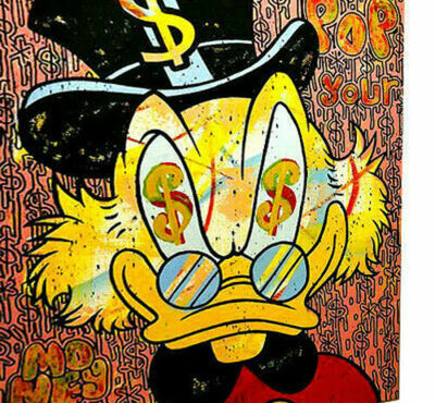 Leinwand Pop Art Donald Duck Bilder Wandbilder - Hochwertiger Kunstdruck B8304