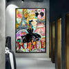 Leinwand Mode Fashion Pop Art Bilder Wandbilder - Hochwertiger Kunstdruck A4016