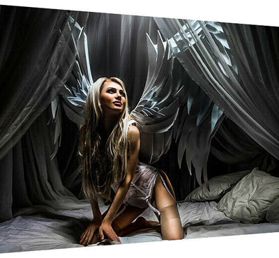 Leinwand Engel Erotik Schlafzimmer Bilder Wandbilder - Hochwertiger Kunstdruck A3533