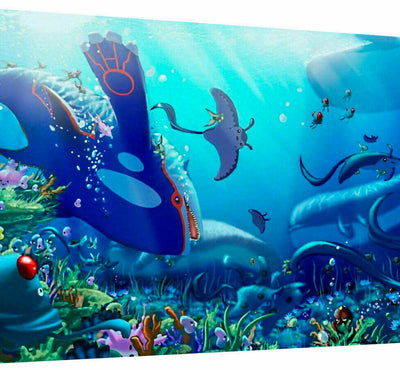 Leinwand Pokemon Wasser Anime Bilder Wandbilder - Hochwertiger Kunstdruck A3767