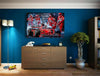 Leinwand Michael Schumacher F1 Abstrakt  Wandbilder - Hochwertiger Kunstdruck A3540