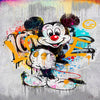 Leinwand Pop Art Micky Maus Love Bilder Wandbilder - Hochwertiger Kunstdruck B8310