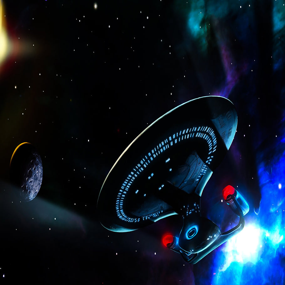 Leinwand Raumschiff Star Trek Weltall Kosmos Bilder - Hochwertiger Kunstdruck A3024