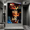 Leinwand Bilder Demon Slayer Collage  Anime Wandbilder -Hochwertiger Kunstdruck B8401