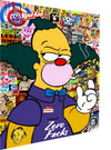 Leinwand Bilder Simpsons Krusty Pop Art Wandbilder -Hochwertiger Kunstdruck B8364