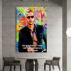 Leinwand Bilder Motivation Hard work Pop Art Wandbilder -Hochwertiger Kunstdruck B8462