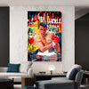 Leinwand Bilder Mike Tyson Boxer  PopArt Wandbilder -Hochwertiger Kunstdruck B8451