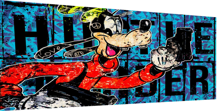 Leinwand Bilder Goofy Comic Pop Art Wandbilder -Hochwertiger Kunstdruck B8471