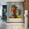 Leinwand Bilder Messi Ronaldo Pop Art Wandbilder -Hochwertiger Kunstdruck B8385