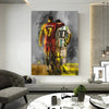 Leinwand Bilder Messi Ronaldo Pop Art Wandbilder -Hochwertiger Kunstdruck B8385