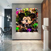 Leinwand Bilder Micky Maus Finger Pop Art Wandbilder-Hochwertiger Kunstdruck B8337