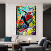 Leinwand Bilder Spider-Man Graffiti Pop Art Wandbilder -Hochwertiger Kunstdruck B8494