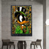 Leinwand Bilder Pop Art  Dagobert Duck  Wandbilder -Hochwertiger Kunstdruck B8341