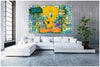 Leinwand Bilder Tweety Money Pop Art Wandbilder -Hochwertiger Kunstdruck B8495