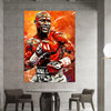 Leinwand Bilder Sport Boxer  Pop Art Wandbilder -Hochwertiger Kunstdruck B8388