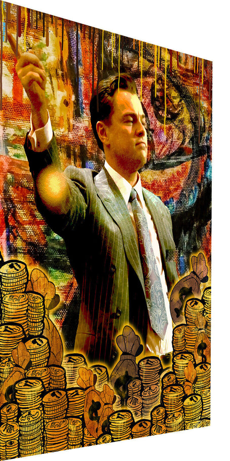 Leinwand Bilder Leonardo DiCaprio  Pop Art Wandbilder-Hochwertiger Kunstdruck B8460