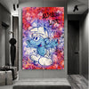 Leinwand Bilder Schlumpf Always Love Pop Art Wandbilder -Hochwertiger Kunstdruck B8472