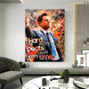 Leinwand Bilder Wolf of Wall Street Pop Art Wandbilder -Hochwertiger Kunstdruck B8375