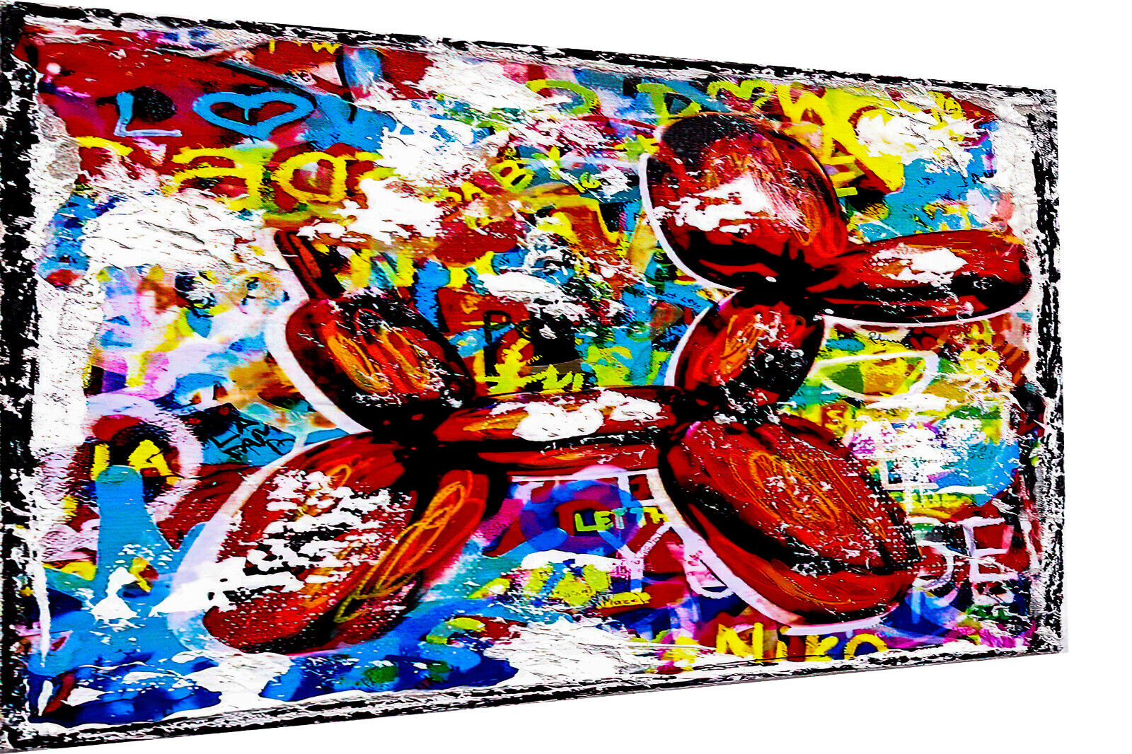 Leinwand Bilder Balloon Dog  Hund Pop Art Wandbilder -Hochwertiger Kunstdruck B8377