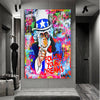 Leinwand Bilder Pop Art Affe Dreams  Wandbilder -Hochwertiger Kunstdruck B8338