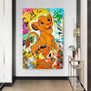 Leinwand Bilder Simba Timon Pumbaa PopArt Wandbilder -Hochwertiger Kunstdruck B8454