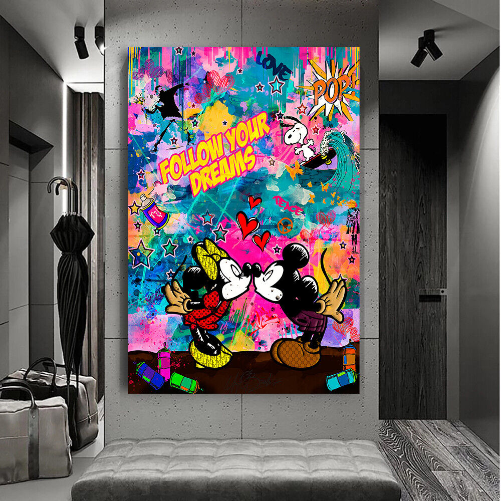 MINNIE Mouse Kunstdruck, Minnie Mouse Druck, Wanddekoration, Wandkunst,  moderner Kunstdruck, Geschenke, Geschenk für Sie, Pop Art, Home Office  Dekor -  Schweiz