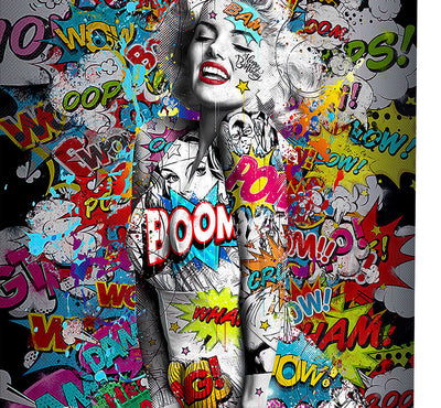 Leinwand Bilder Marilyn Monroe Boom Pop Art Wandbilder -Hochwertiger Kunstdruck B8360