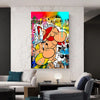 Leinwand Bilder Asterix Obelix  Pop Art Wandbilder -Hochwertiger Kunstdruck B8477