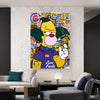 Leinwand Bilder Simpsons Krusty Pop Art Wandbilder -Hochwertiger Kunstdruck B8364