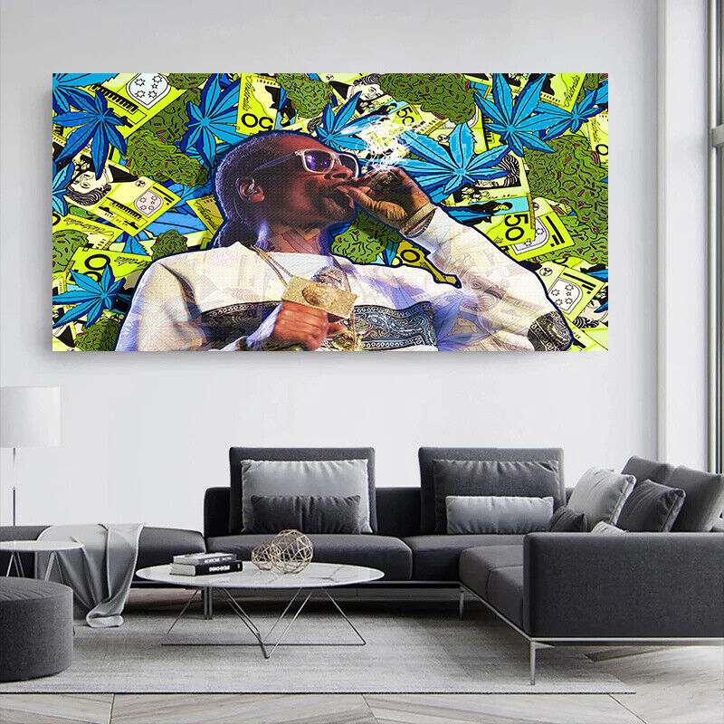 Leinwand Bilder Snoop Dogg  Musik Pop Art Wandbilder -Hochwertiger Kunstdruck B8461