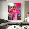 Leinwand Bilder Panther Zeitung Pop Art Wandbilder -Hochwertiger Kunstdruck B8446