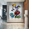 Leinwand Bilder Micky Maus Figuren Pop Art Wandbilder-Hochwertiger Kunstdruck B8336