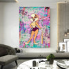 Leinwand Bilder Lola Bunny Burn Pop Art Wandbilder -Hochwertiger Kunstdruck B8480