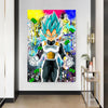 Leinwand Bilder Dragon Ball Vegeta Pop Art Wandbilder -Hochwertiger Kunstdruck B8496