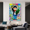 Leinwand Bilder Mr. Monopoly Geld Pop Art Wandbilder -Hochwertiger Kunstdruck B8443