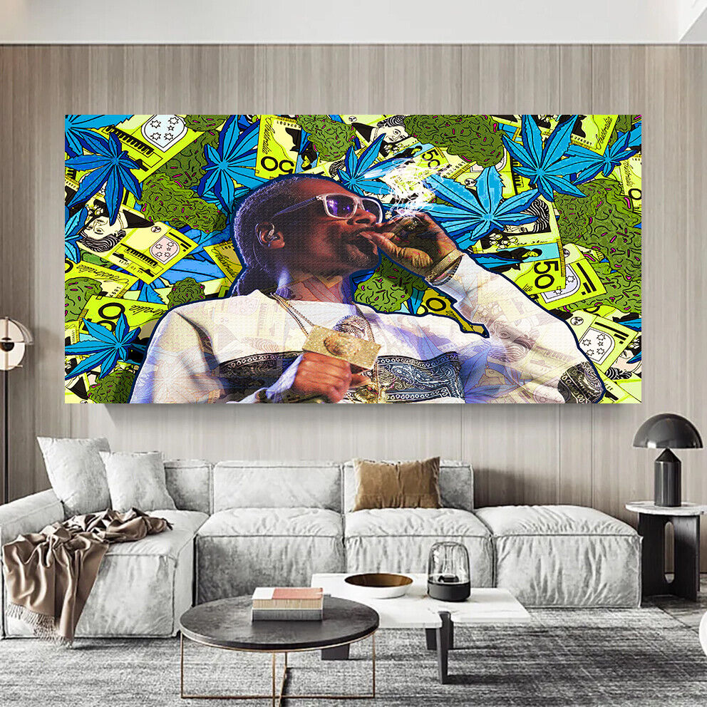 Leinwand Bilder Snoop Dogg  Musik Pop Art Wandbilder -Hochwertiger Kunstdruck B8461