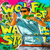 Leinwand Bilder Wolf Wall Street Auto Pop Art Wandbilder-Hochwertiger Kunstdruck B8498