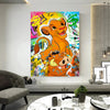 Leinwand Bilder Simba Timon Pumbaa PopArt Wandbilder -Hochwertiger Kunstdruck B8454